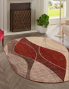 Autumn Meadow Collection Area Rug -  Emberglow Oval Multi  lifestyle 23