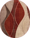 Autumn Meadow Collection Area Rug -  Emberglow Oval Multi  lifestyle 17