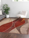 Autumn Meadow Collection Area Rug -  Emberglow Square Multi  lifestyle 24