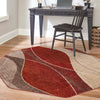 Autumn Meadow Collection Area Rug -  Emberglow Octagon Multi  lifestyle 87