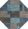 Autumn Meadow Collection Area Rug -  Sycamoreside (Blue Gray) Octagon Blue Gray  lifestyle 19