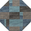 Autumn Meadow Collection Area Rug -  Sycamoreside (Blue Gray) Octagon Blue Gray  lifestyle 18