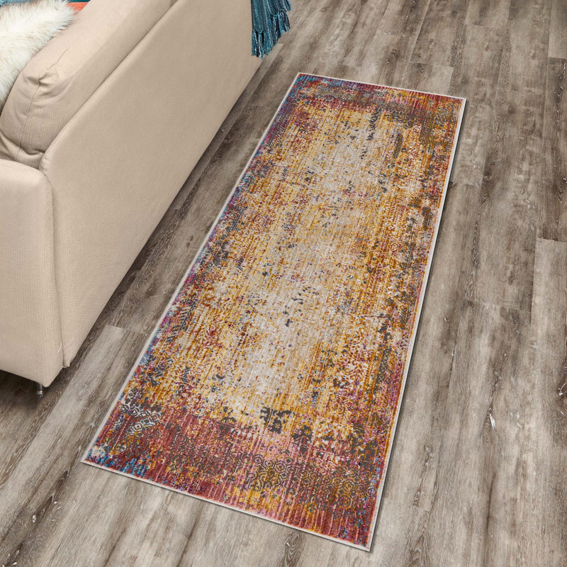 Sahara Elegance Collection Area Rug -  Dahab Runner Multi  lifestyle 56