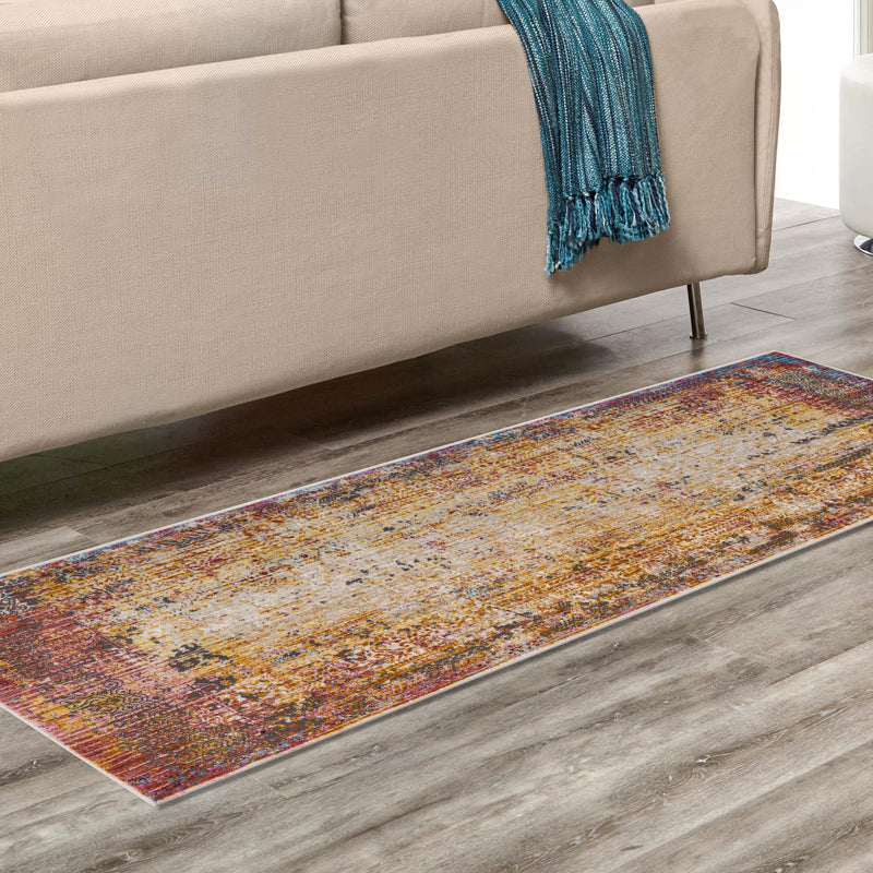 Sahara Elegance Collection Area Rug -  Dahab Runner Multi  lifestyle 59