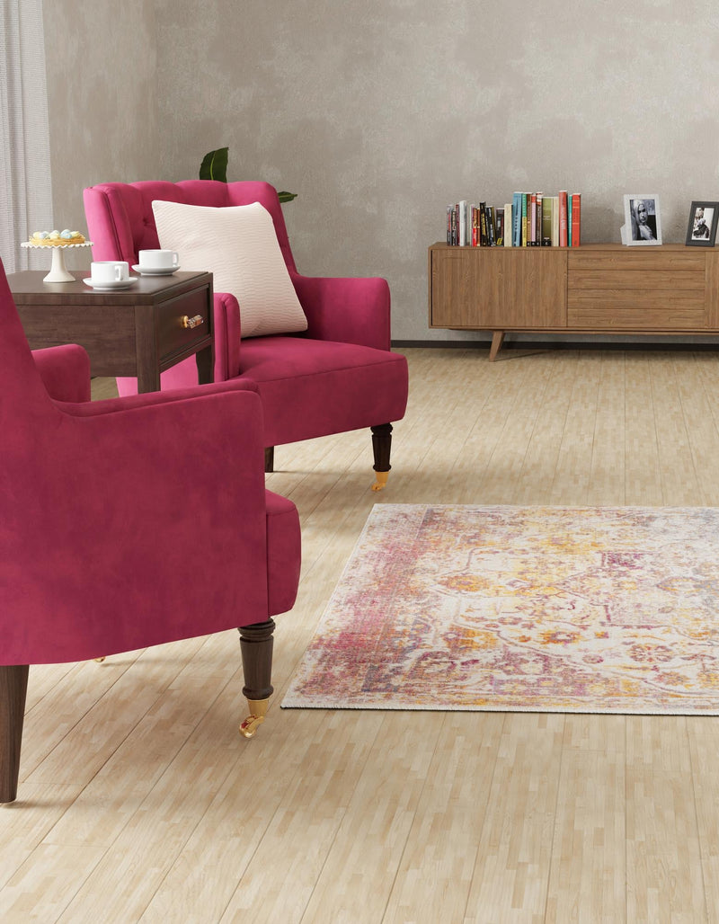 Sahara Elegance Collection Area Rug -  Zagora Square Multi  lifestyle 83