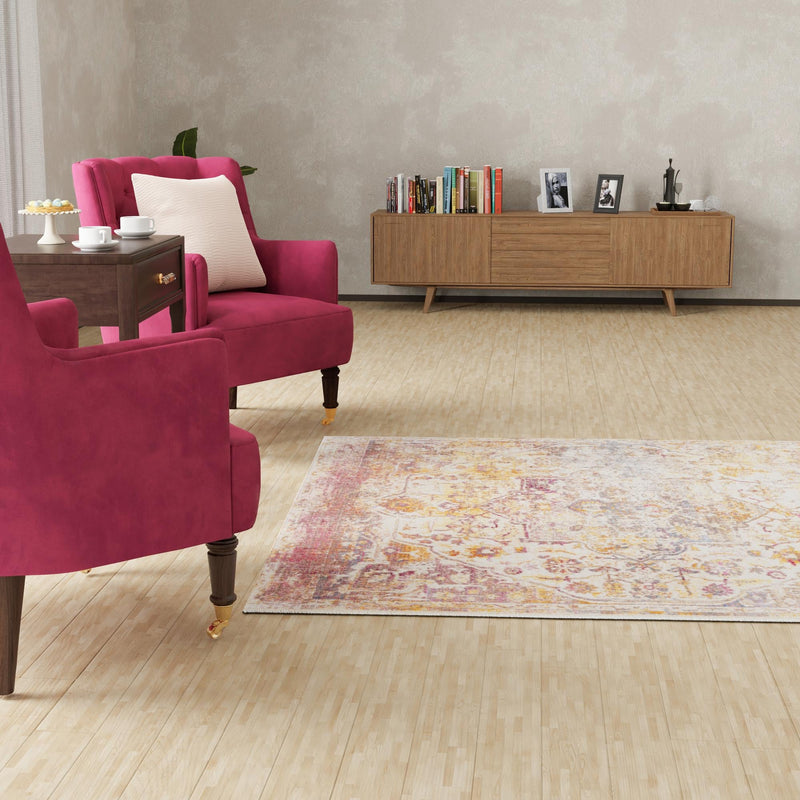 Sahara Elegance Collection Area Rug -  Zagora Square Multi  lifestyle 118