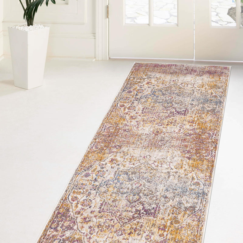 Sahara Elegance Collection Area Rug -  Zagora Runner Multi  lifestyle 108