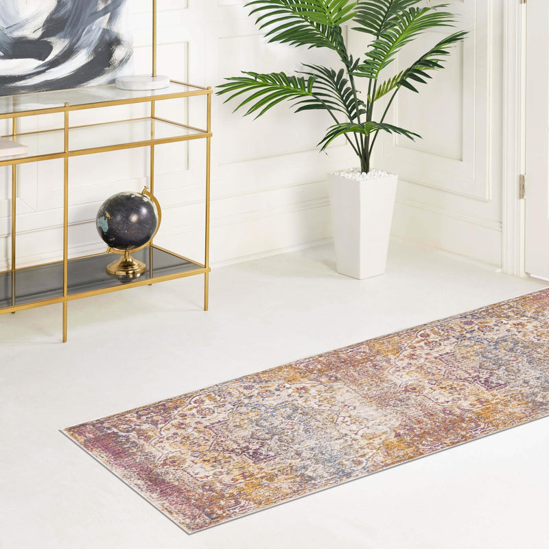 Sahara Elegance Collection Area Rug -  Zagora Runner Multi  lifestyle 120