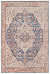 Sahara Elegance Collection Area Rug -  Zagora Rectangle Blue Ivory  lifestyle 3