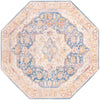 Sahara Elegance Collection Area Rug -  Zagora Octagon Blue Ivory  lifestyle 66