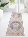 Sahara Elegance Collection Area Rug -  Zagora Runner Blue Ivory  lifestyle 67