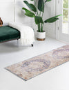 Sahara Elegance Collection Area Rug -  Zagora Runner Blue Ivory  lifestyle 72