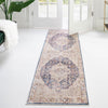 Sahara Elegance Collection Area Rug -  Zagora Runner Blue Ivory  lifestyle 127