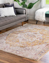 Sahara Elegance Collection Area Rug -  Zagora Rectangle Yellow  lifestyle 12