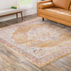 Sahara Elegance Collection Area Rug -  Zagora Square Yellow  lifestyle 122