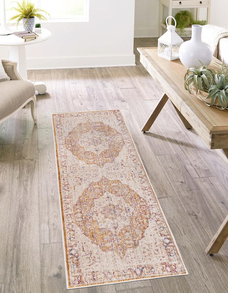 Sahara Elegance Collection Area Rug -  Zagora Runner Yellow  lifestyle 69