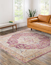 Sahara Elegance Collection Area Rug -  Zagora Square Lavender  lifestyle 70