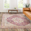 Sahara Elegance Collection Area Rug -  Zagora Square Lavender  lifestyle 125