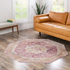 Sahara Elegance Collection Area Rug -  Zagora Octagon Lavender  lifestyle 123