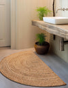 Woven Seaside Jute Collection Area Rug - Savannah (Natural) Hearth Natural  lifestyle 64