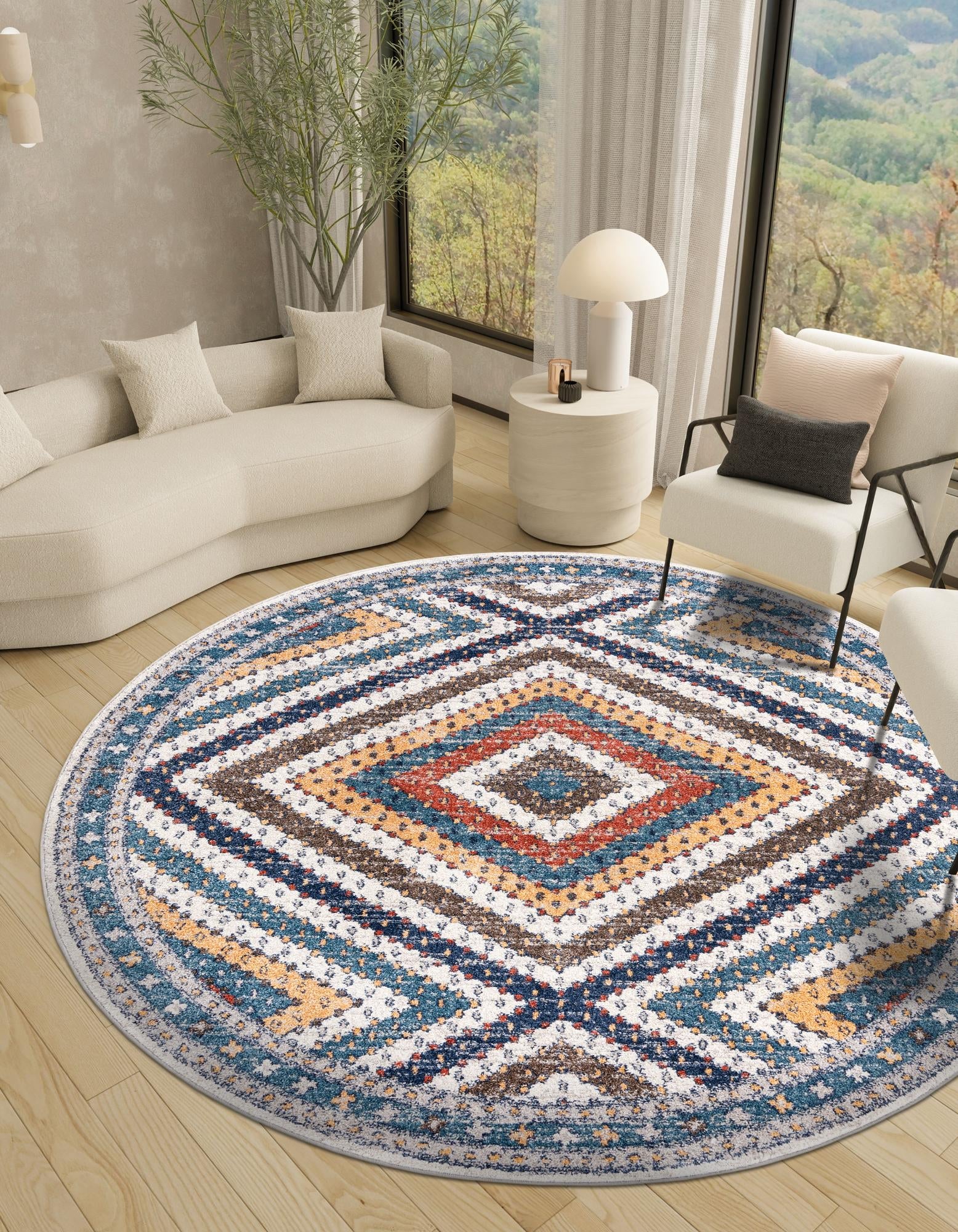 Mediterranea Elegance Collection Area Rug - Santorini