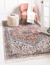 Mediterranea Elegance Collection Area Rug -  Sorrento Rectangle Gray  lifestyle 2