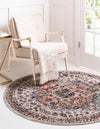 Mediterranea Elegance Collection Area Rug -  Sorrento Round Gray  lifestyle 15