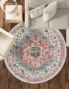 Mediterranea Elegance Collection Area Rug -  Sorrento Round Gray  lifestyle 25