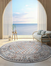 Mediterranea Elegance Collection Area Rug -  Siena Round Multi  lifestyle 18