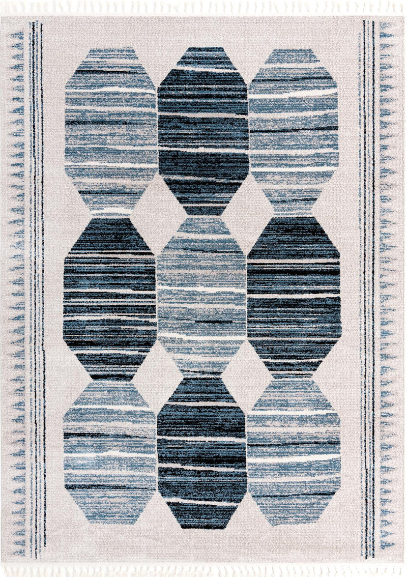 Mediterranea Elegance Collection Area Rug -  Delos Rectangle Blue Main