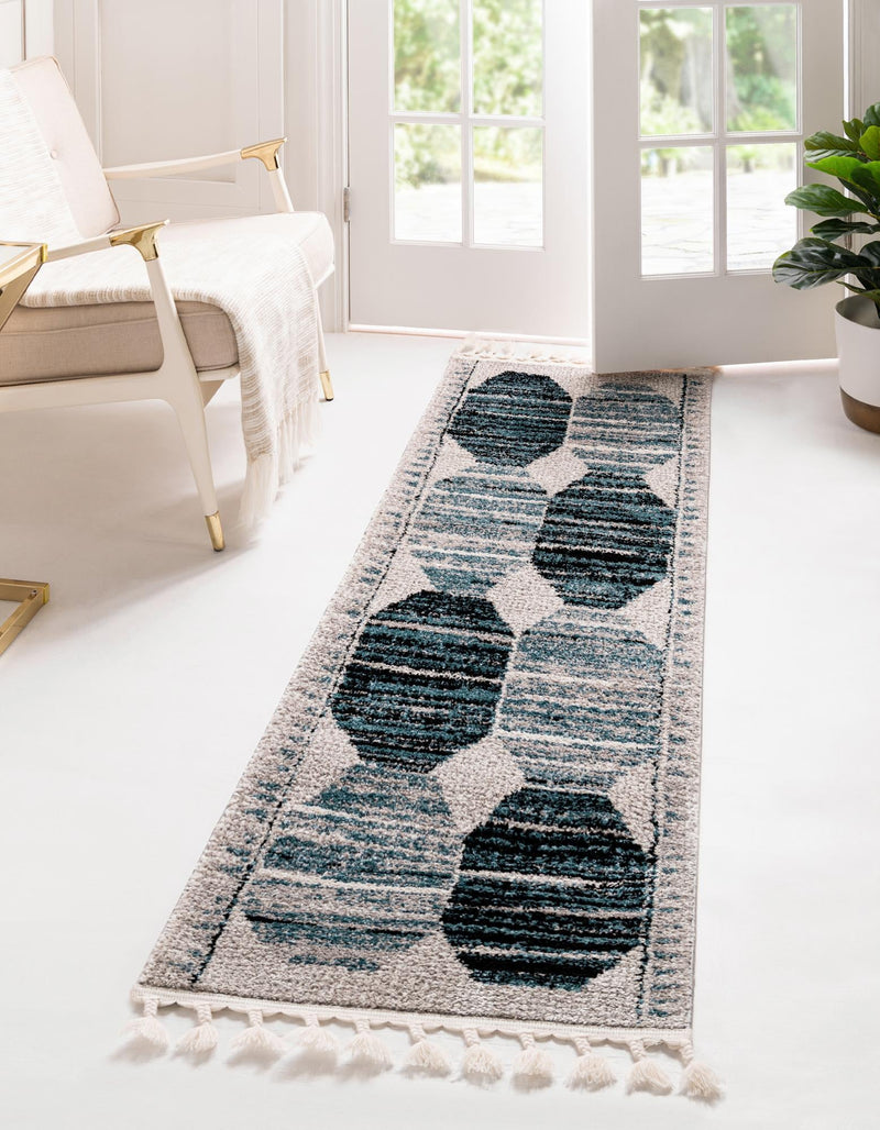 Mediterranea Elegance Collection Area Rug -  Delos Runner Blue  lifestyle 16