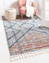 Mediterranea Elegance Collection Area Rug -  Taormina Rectangle Blue  lifestyle 4