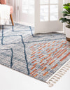 Mediterranea Elegance Collection Area Rug -  Taormina Rectangle Blue  lifestyle 6