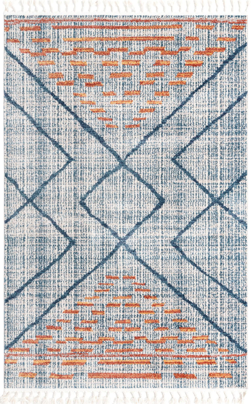 Mediterranea Elegance Collection Area Rug -  Taormina Rectangle Blue  lifestyle 2