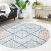 Mediterranea Elegance Collection Area Rug -  Taormina Round Blue  lifestyle 86