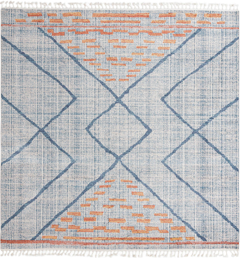 Mediterranea Elegance Collection Area Rug -  Taormina Square Blue  lifestyle 26