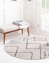 Mediterranea Elegance Collection Area Rug -  Taormina Round Ivory  lifestyle 34