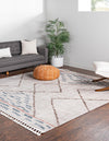 Mediterranea Elegance Collection Area Rug -  Taormina Square Ivory  lifestyle 35