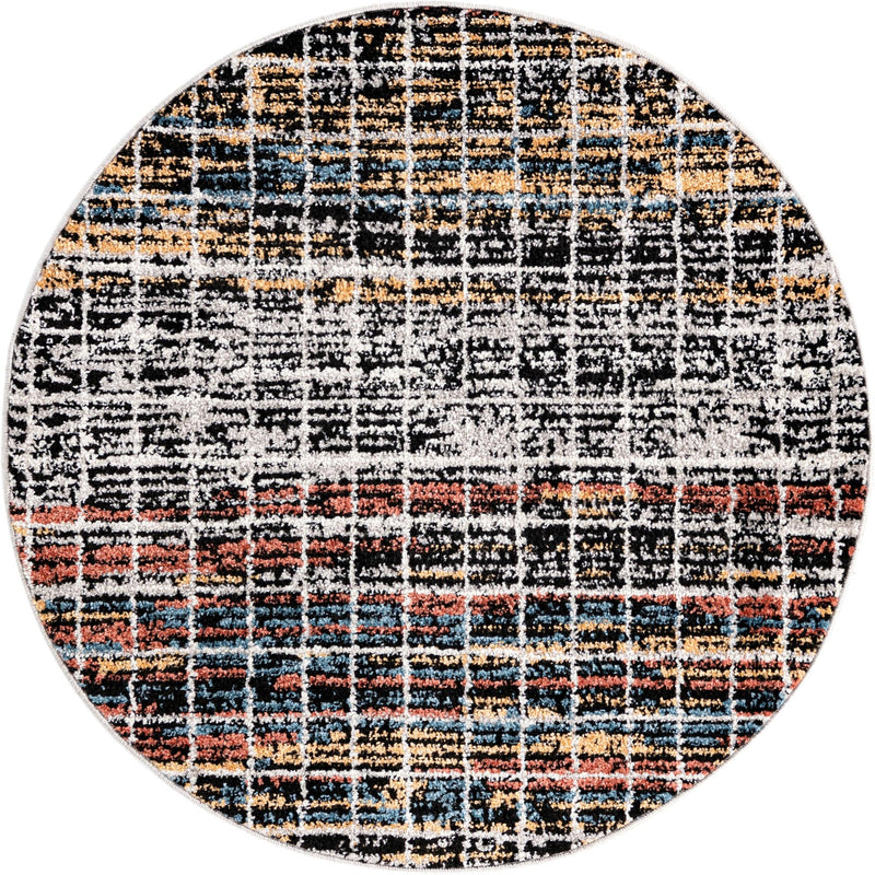 Mediterranea Elegance Collection Area Rug -  Olympia Round Multi  lifestyle 9