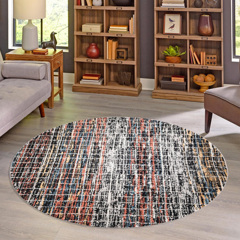 Mediterranea Elegance Collection Area Rug -  Olympia Round Multi  lifestyle 33