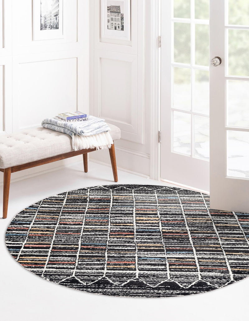 Mediterranea Elegance Collection Area Rug -  Mykonos Round Multi  lifestyle 15