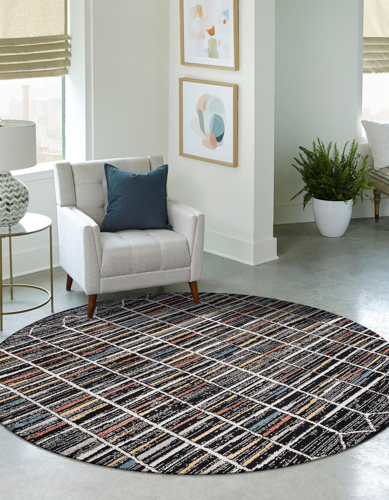 Mediterranea Elegance Collection Area Rug -  Mykonos Round Multi  lifestyle 19