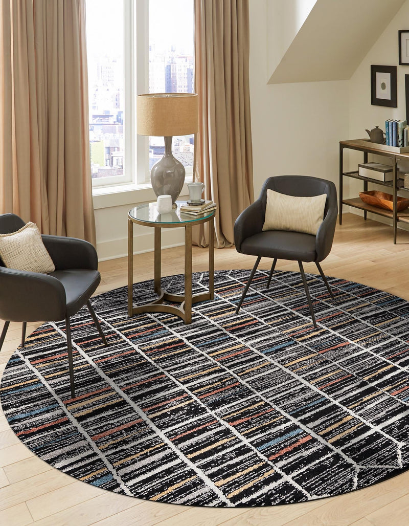 Mediterranea Elegance Collection Area Rug -  Mykonos Round Multi  lifestyle 23