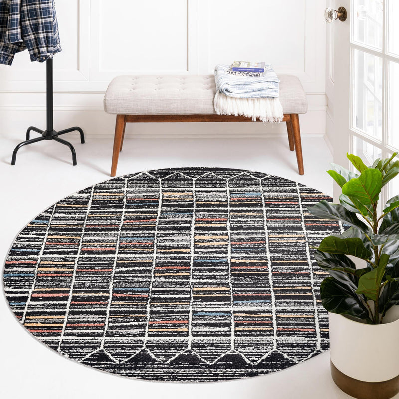 Mediterranea Elegance Collection Area Rug -  Mykonos Round Multi  lifestyle 33