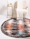 Mediterranea Elegance Collection Area Rug -  Positano Round Multi  lifestyle 12