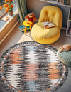 Mediterranea Elegance Collection Area Rug -  Positano Round Multi  lifestyle 20