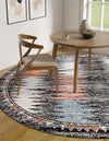 Mediterranea Elegance Collection Area Rug -  Positano Round Multi  lifestyle 24