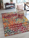 Mediterranean Lattice Collection Area Rug - Santorini (Multi) Rectangle Multi  lifestyle 13