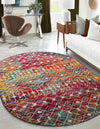 Mediterranean Lattice Collection Area Rug - Santorini (Multi) Oval Multi  lifestyle 0