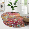 Mediterranean Lattice Collection Area Rug - Santorini (Multi) Oval Multi  lifestyle 23